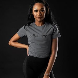 Buddle of 2 alphalete fitted crop shirt